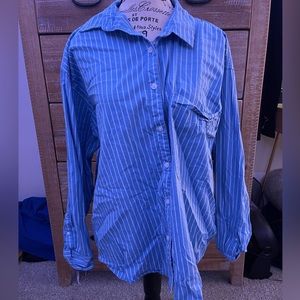 A New Day striped button up shirt